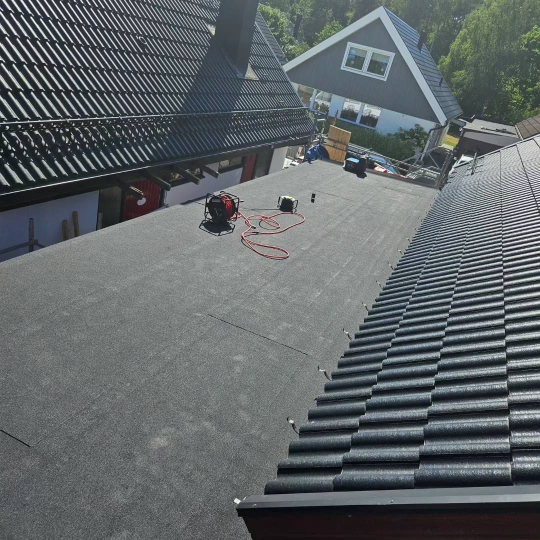 Nytt tak garage Nyköping